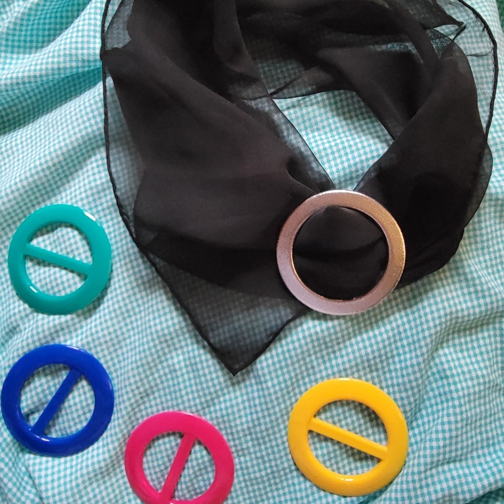 NOS VTG 1980s Earrings & Tshirt Clip - Picture 3 of 15